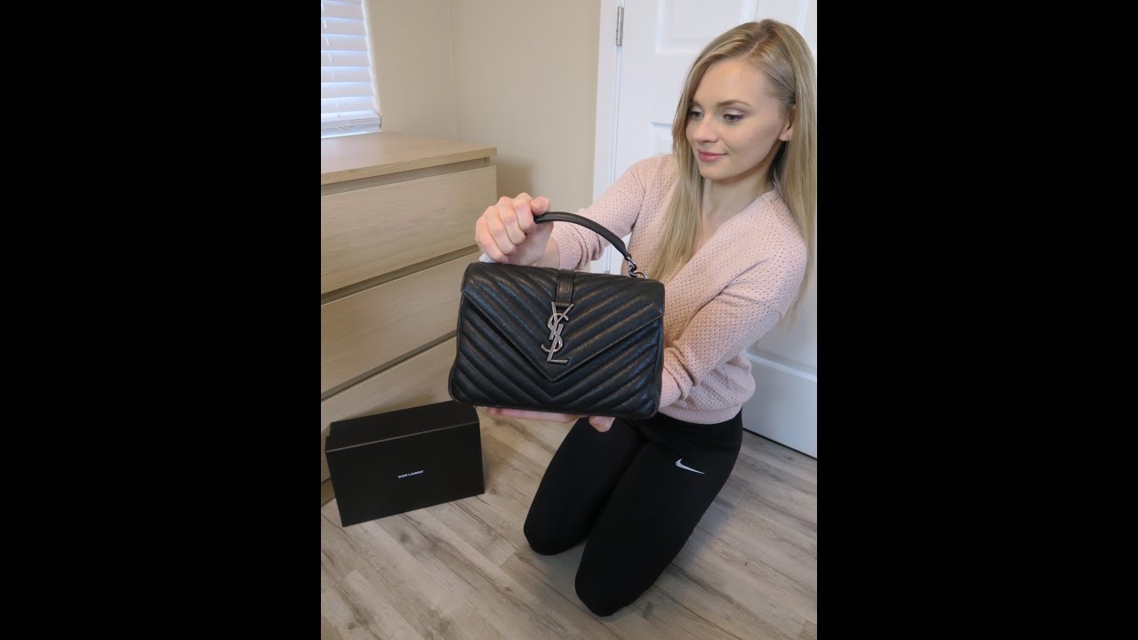 UNBOXING YSL Medium College bag Yves Saint Laurent 