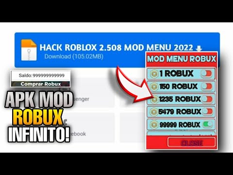 😱LANÇOU! ROBLOX MOD MENU APK 2022 COM ROBUX INFINITO GRÁTIS ATUALIZADO VIA  MEDIAFIRE 