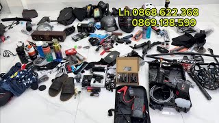 Phụ kiện xe đạp Nhật đồng giá 30k-Bơm điện Bontrager-Đèn siêu sáng 2000lumen Đức-Ghi đông carbon