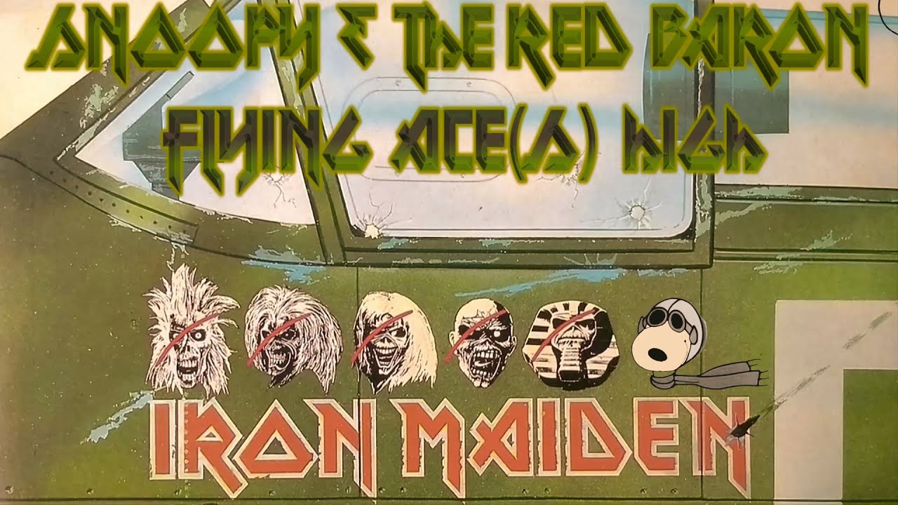 SNOOPY & The Red Baron World War I Flying Aces High IRON MAIDEN Charles Schulz PEANUTS Great Pumpkin