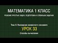 Математика 1 класс. Урок 33. Способы вычисления (2012)