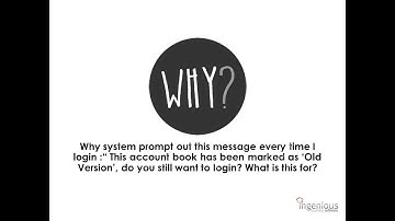 AutoCount Accounting - Troubleshooting : Login Message