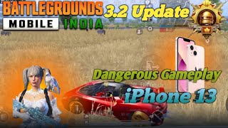 ☺️Dangerous Gameplay in BGMI/PUBG | iPhone 13 Smooth +60fps 🔥 | iPhone 13 BGMI Test #bgmi