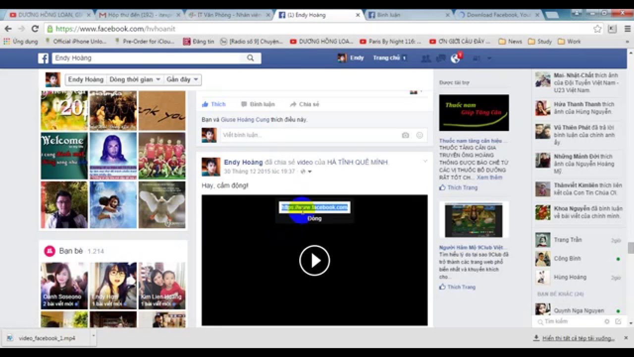 Hướng Dẫn Tải Video Từ Facebook Về Máy Tính (Itexpress.Vn) - Youtube