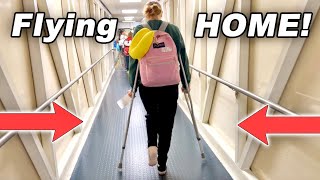 Scared Of Flying With CRUTCHES!