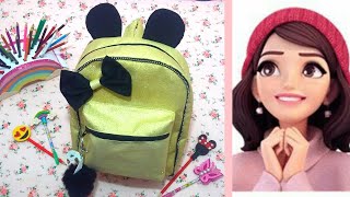 خياطة حقيبة  مدرسية كيوت للاطفالHowe To Make A School Bag
