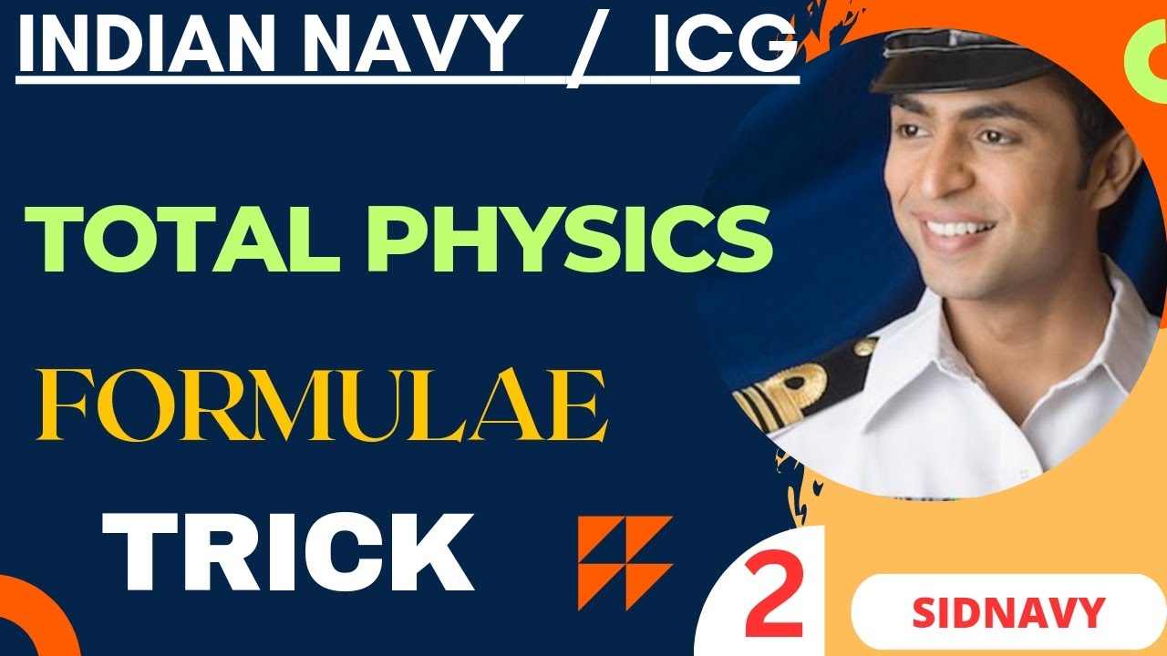 Physics Formula For ICG 02 Indian navy | Physics Formula For Airforce | Complete Physics Formula NDA