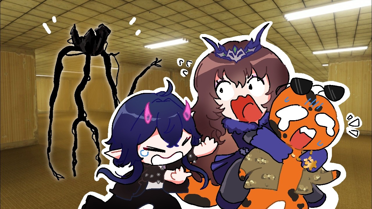 3 VTUBERS GET LOST IN BACKROOMS