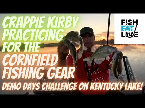 Crappie Kirby Practicing for Tony Hughes's Kentucky Lake fishing challenge!  Fish Eat Live 