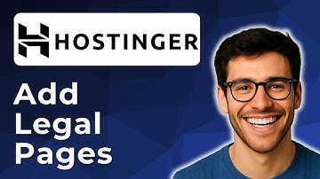 How to add legal pages in Hostinger website builder [2025 Easy Guide]