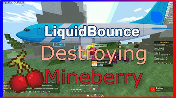 MINEBERRY GETS DESTROYED ! FT  LiquidBounce 1.8.9