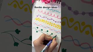 Notebook border design ideas✨| easy designs #diyart #creative #shorts #viralshorts #youtubeshorts