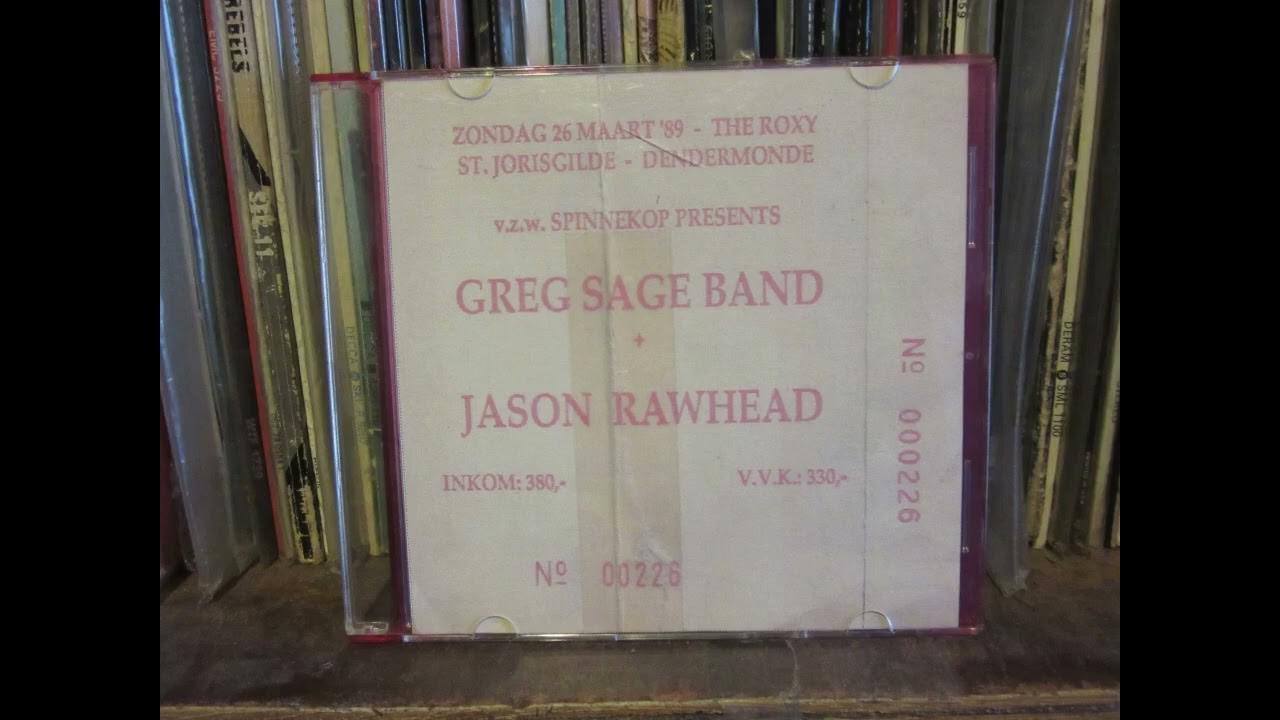 Greg Sage Band (US) Live The Roxy, Dendermonde BE March 26th 1989
