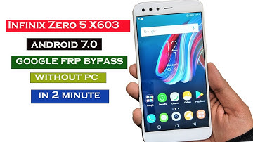 infinix Zero 5 X603 google frp bypass without PC  in 2 minute