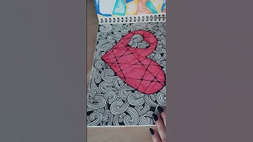 🎨 My Zentangle Art Journal Flip-Through | Relaxing Mindful Drawing Inspiration