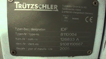 Trutzschler Card Machines TC03 and TC07