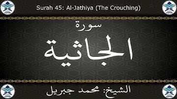 القرآن الكريم بصوت محمد جبريل - سورة الجاثية