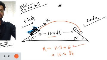 HC Verma chapter 3 kinematics exercise question 36 solution