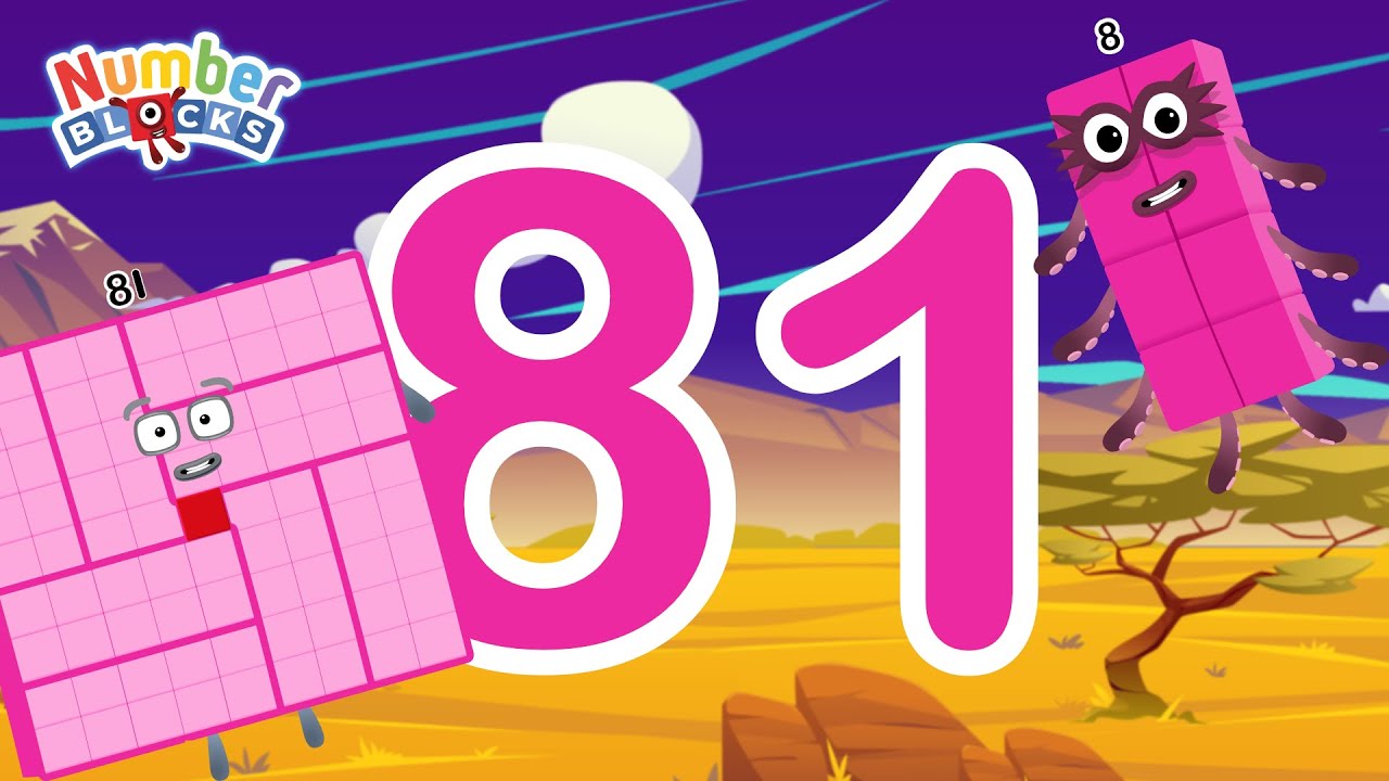 Numberblocks 81 learn to count with 8 Magic Run Savanna New Season ...