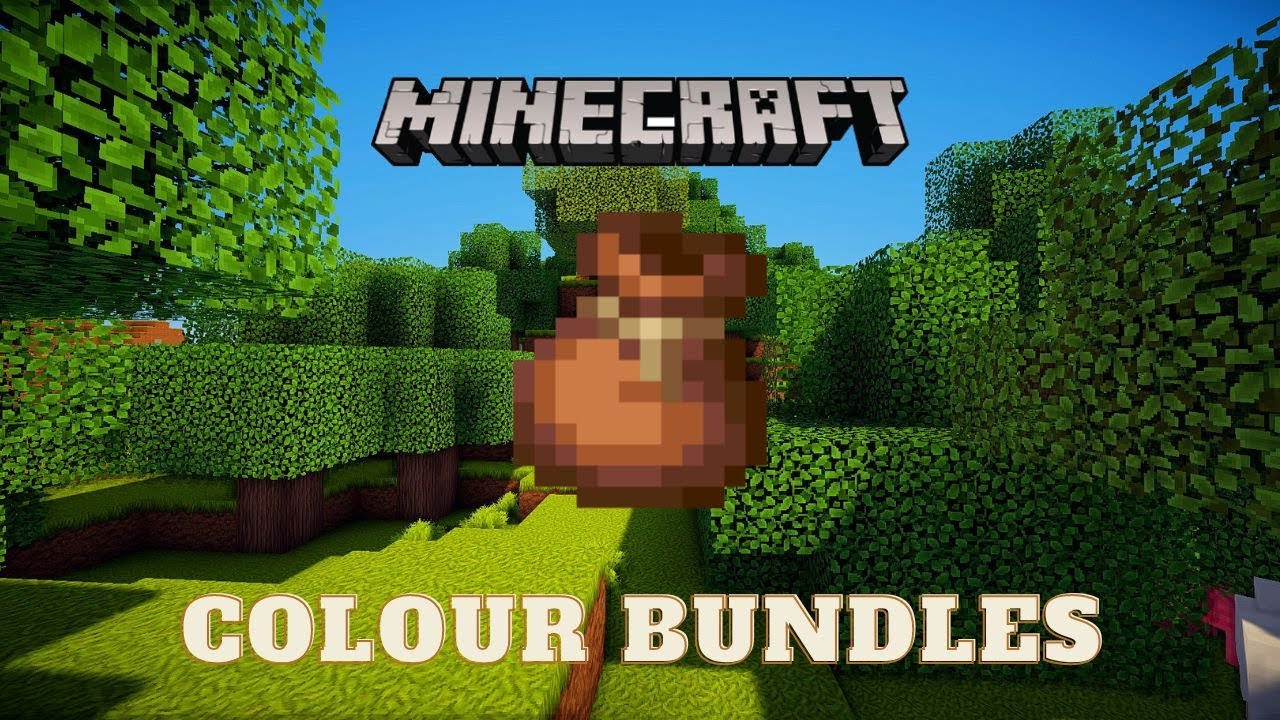 Minecraft - Colour Bundles - Pre 1.22 - YouTube