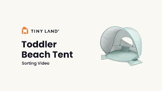 Tiny Land® Toddler Beach Tent Sorting Video