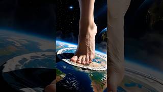 The Earth Beneath The Feet Of A Colossal Woman
