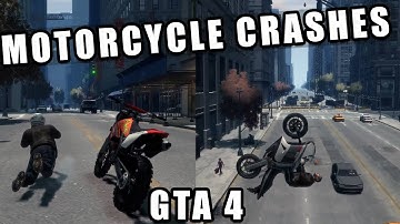 GTA 4 Motorcycle Crashes Compilation 2 - Euphoria Physics