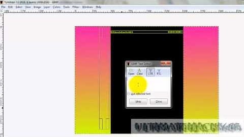 How to make a Youtube Background with Gimp 2.6