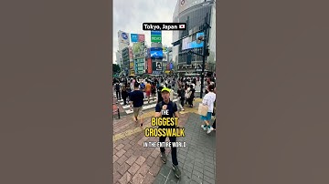 The BIGGEST crosswalk in the world is in Shibuya Crossing, Tokyo Japan #tokyo #tokyotravel