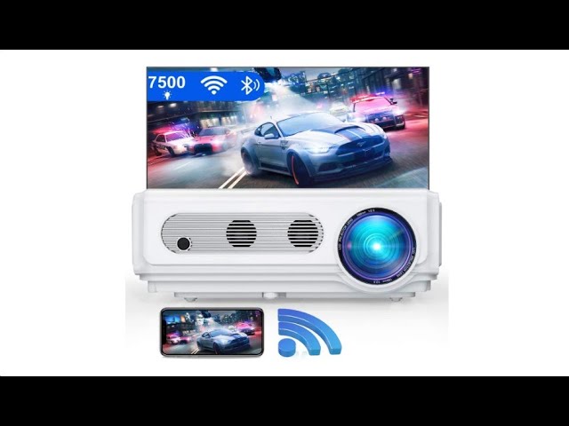 WiMiUS S6 Native 1080P WiFi Bluetooth Projector - YouTube