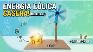 Cómo hacer una maqueta de un Generador de Energía Eólica Casera con reciclaje (Paso a Paso)
