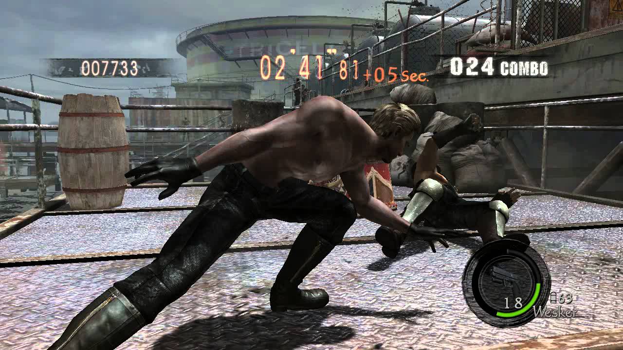 Re5/pc wesker shirtless mod - YouTube.