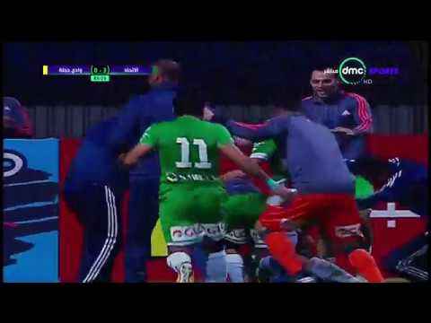 هدف الاتحاد السكندري الرابع في مرمى وادي دجلة بقدم مروان النجار 0 4 الدوري المصري