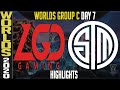 LGD vs TSM Highlights | Worlds 2020 Group C Day 7 - LoL World Championship | LGD Gaming vs Team Solo