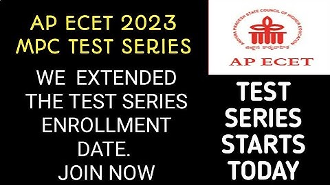 AP ECET 2023 MPC TEST SERIES REGISTERATIONS EXTENDED| IMPORTANT TIPS TO GET GOOD RANK IN ECET 2023