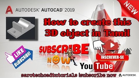 3D practice drawing in AutoCAD software | Tamil | subscribe now more videos