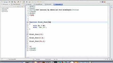 الدرس التاسع والأربعون : الباراميترات الإفتراضية