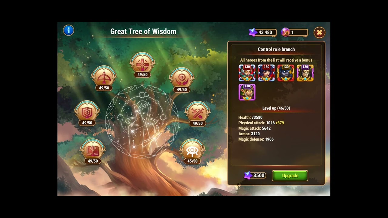 Control Branch Promote Control Branch to Level 49, hero Wars - YouTube
