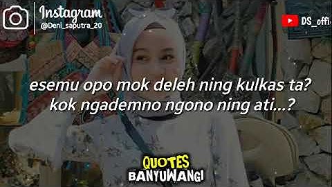 Story wa Banyuwangi esemu adem ning ati terbaru keren kekinian