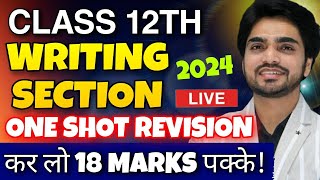 🔴 LIVE CLASS 12 REVISION | Writing Section | Article/Letter/Job Application/Report writing/Notice