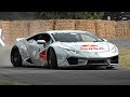 Mad Mike's CRAZY 800HP Lamborghini Huracan Drift Car in Action @ Goodwood FOS! *MUST SEE*