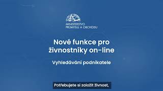 Portál živnostenského podnikání: Vyhledávání podnikatele on-line