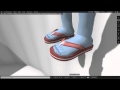 Mesh Flip Flops Red (slm0019)