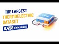 Der Größte Jemals Erstellte Verifizierte Thermoelektrische Datensatz 8 458 Punkte Der Größte Jemals Erstellte Verifizierte Thermoelektrische Datensatz 8 458 Punkte