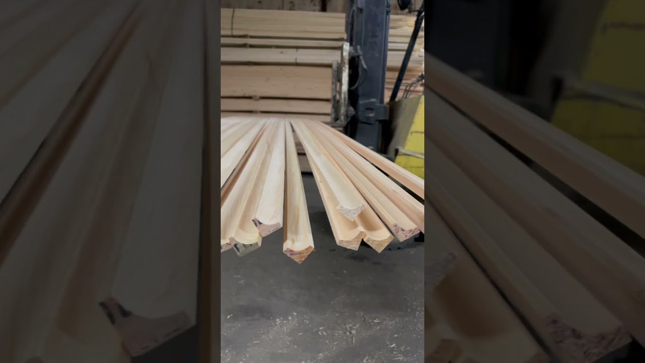 3/4” clear pine cove moulding