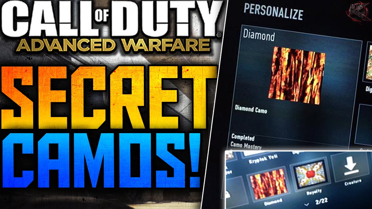 "NEW SECRET CAMOS?!" Advanced Warfare CAMOS! (COD AW Gameplay) YouTube