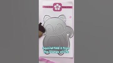 Check out this adorable squirrel fold it from #stampsoflife #squirrels #cards #diy #cardideas