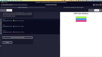 LEARN CSS COLORS BY BUILDING A SET OF COLORED MARKERS STEP 35 #freecodecamp #html5 #css #learncss