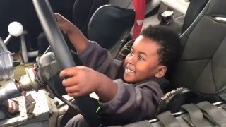 Child with cancer gets wish granted by NASCAR driver & US Navy LT Jesse Iwuji