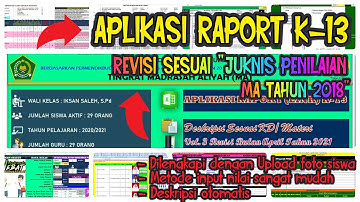 Aplikasi Raport K13 Berbasis Excel (Part.2) sesuai Juknis Penilaian Terbaru